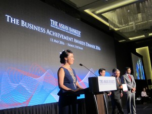 Lavinia Tan hosting the Business Achievement Awards Dinner