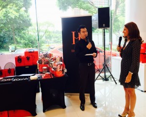 Hediard owner, Verena sharing the works behind the exquisitely crafted confectioneris such as chocolate pralines and calissons